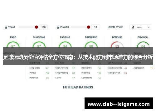 足球运动员价值评估全方位指南：从技术能力到市场潜力的综合分析